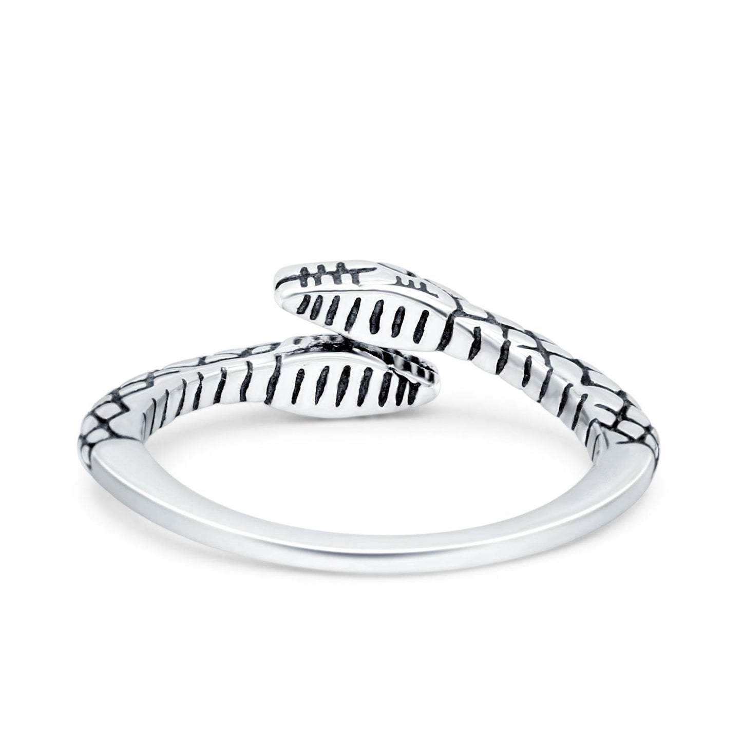 Snakes Band Oxidized Ring (5.5mm)