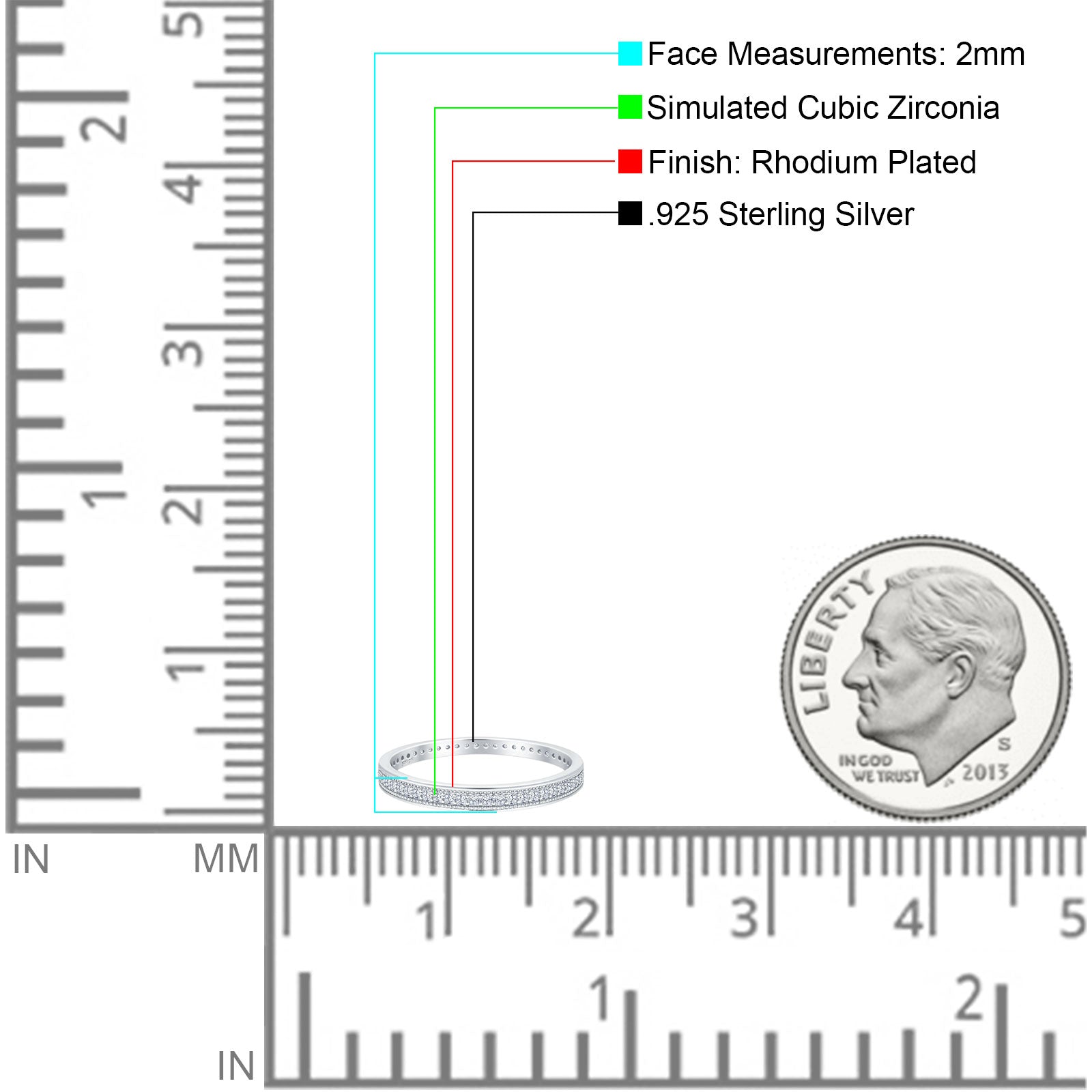 Full Eternity CZ Band