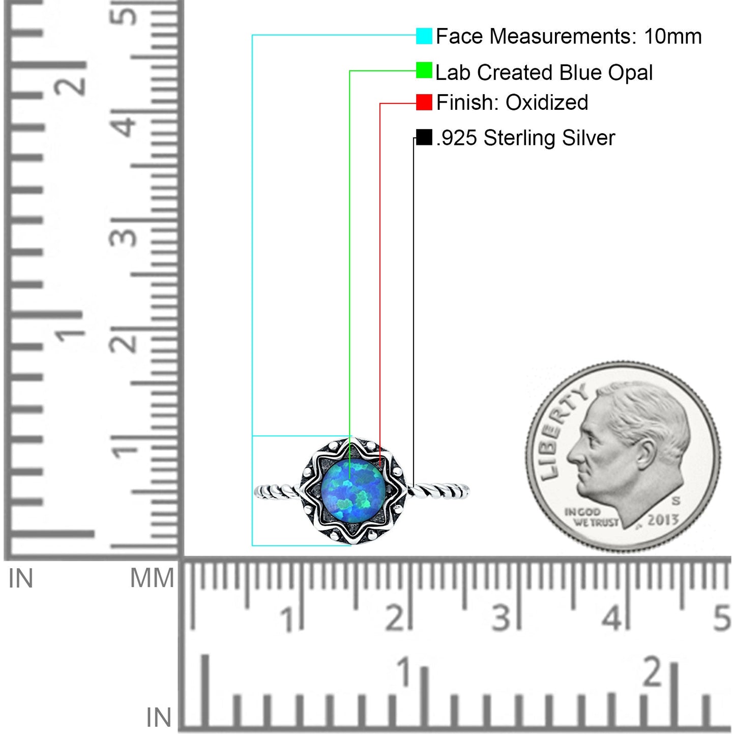 Floral Twisted Rope Ring