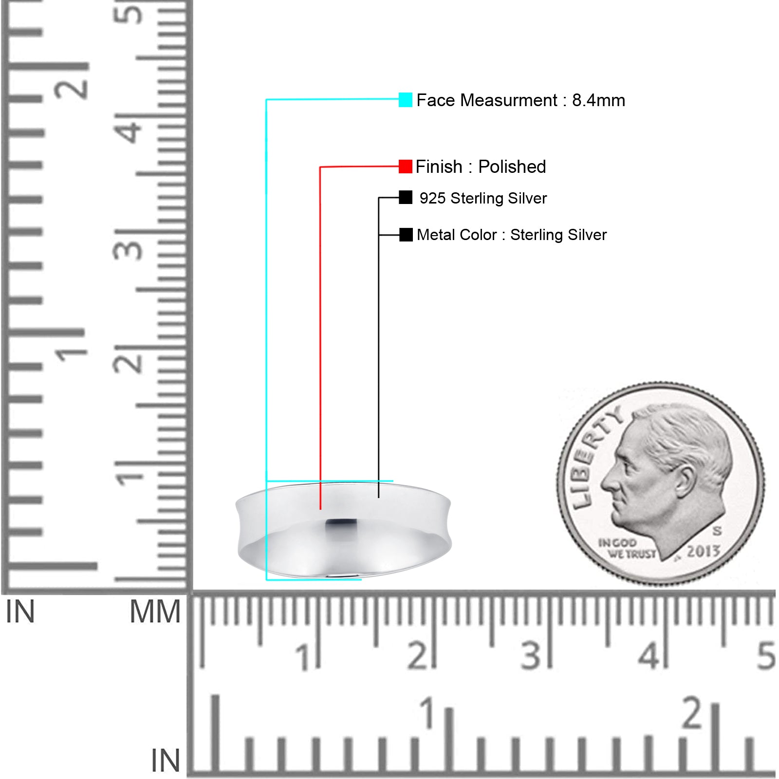 Concave Wedding Band