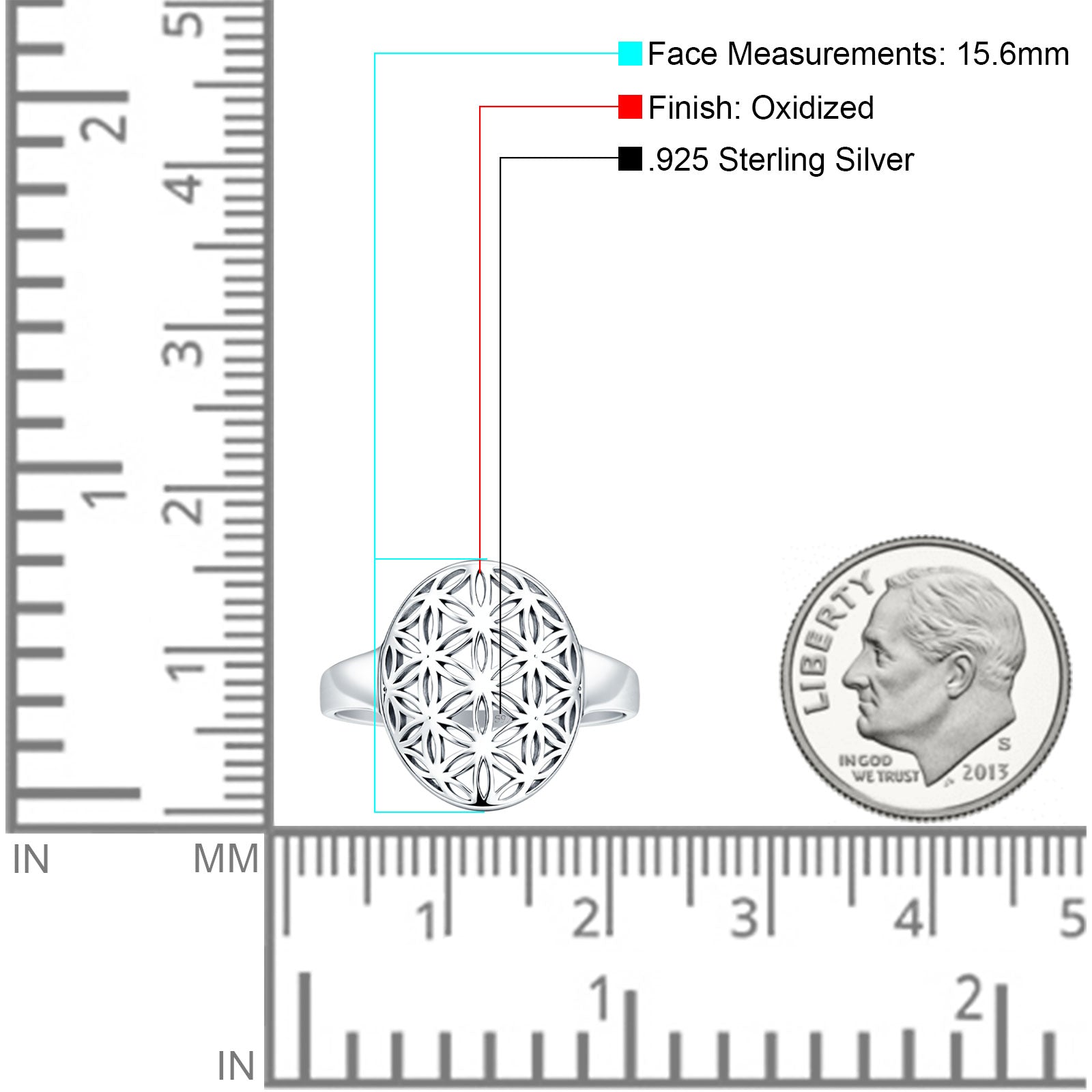 Flower Of Life Ring