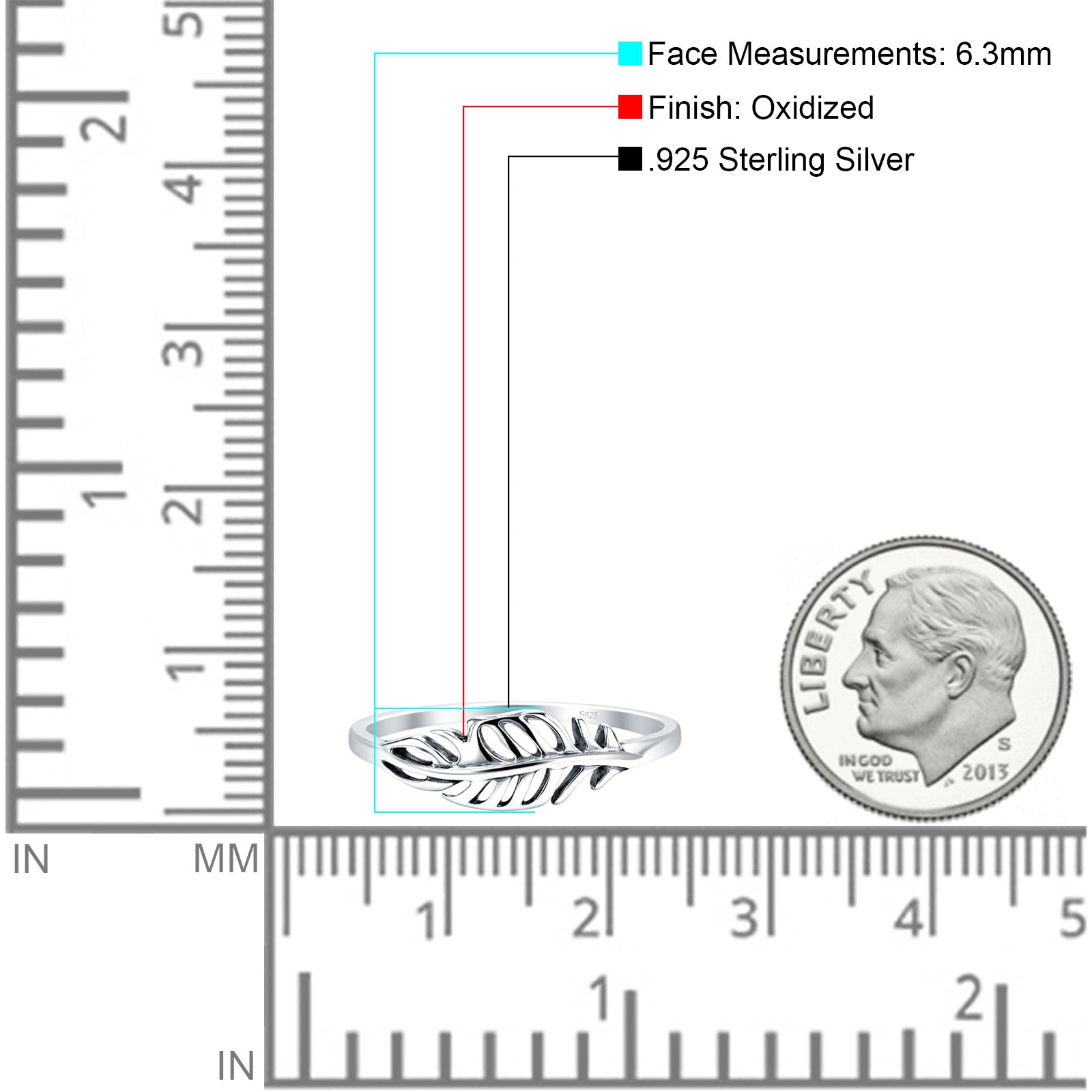 Filigree Feather Ring