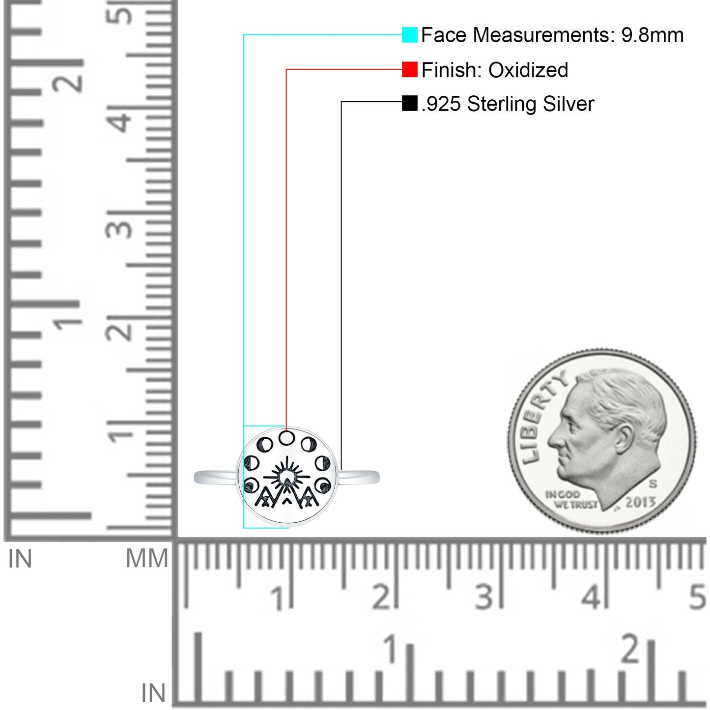 Celestial Moon & Sun Ring