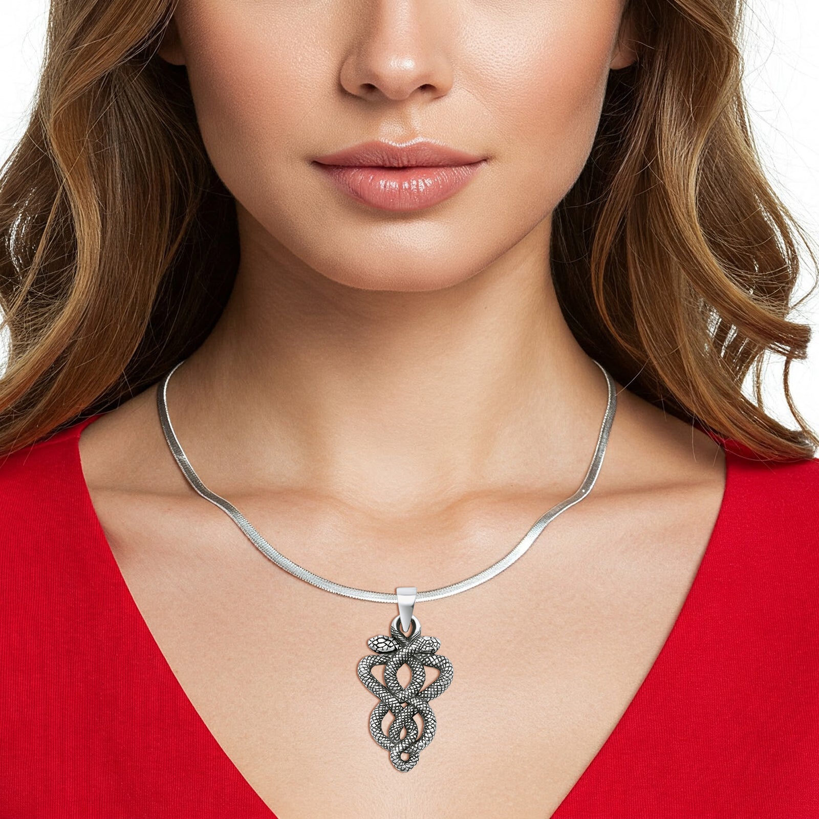  Twisted Snake Pendant
