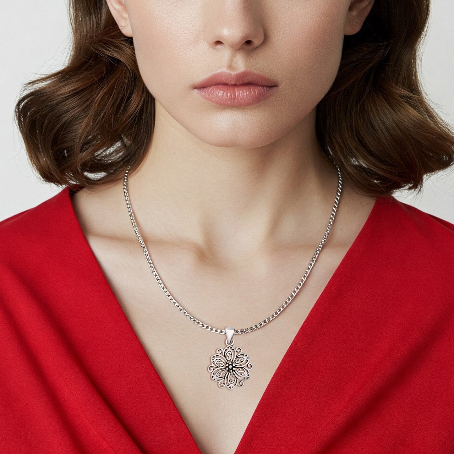  Flower Charm Pendant