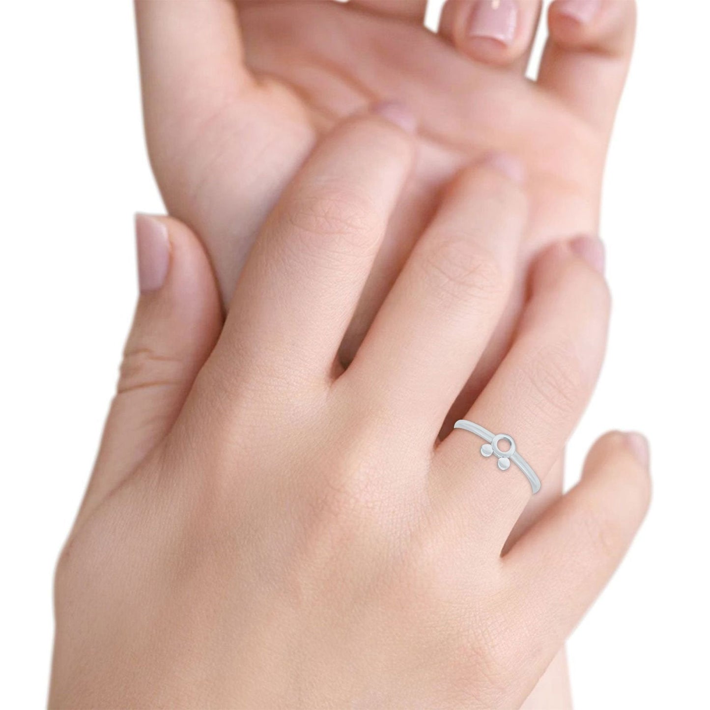 Petite Dainty Round Plain Rings Band