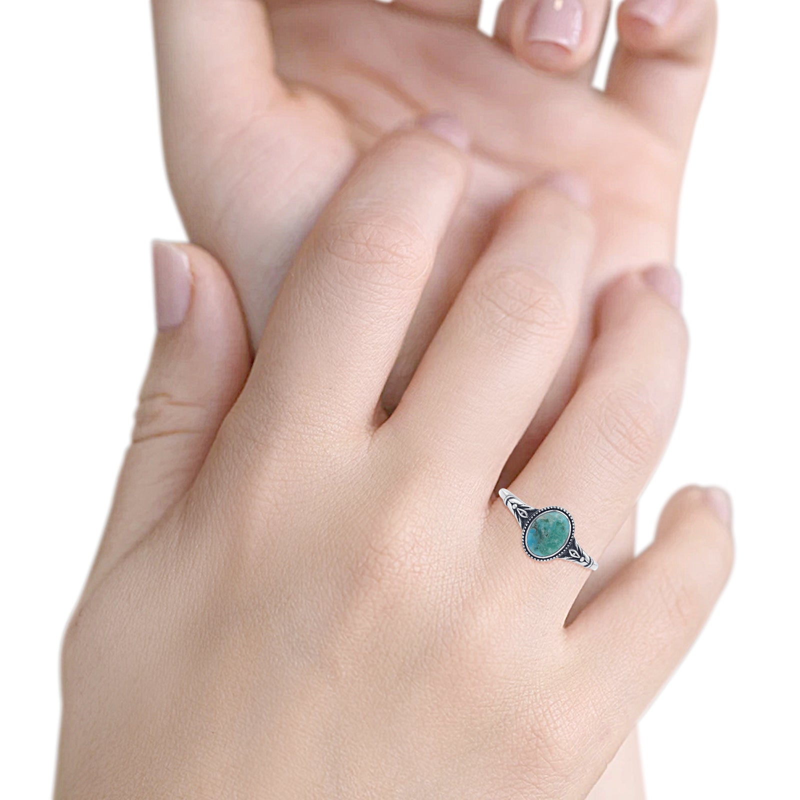 Oval Floral Ring