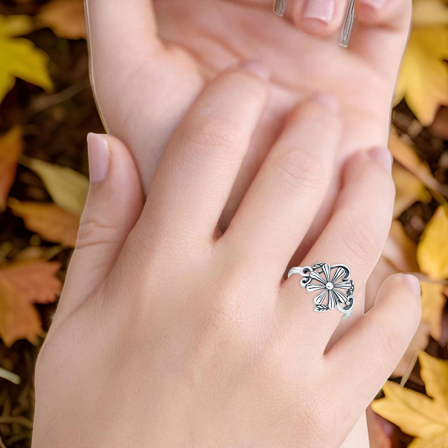 Flower Leaf Ring