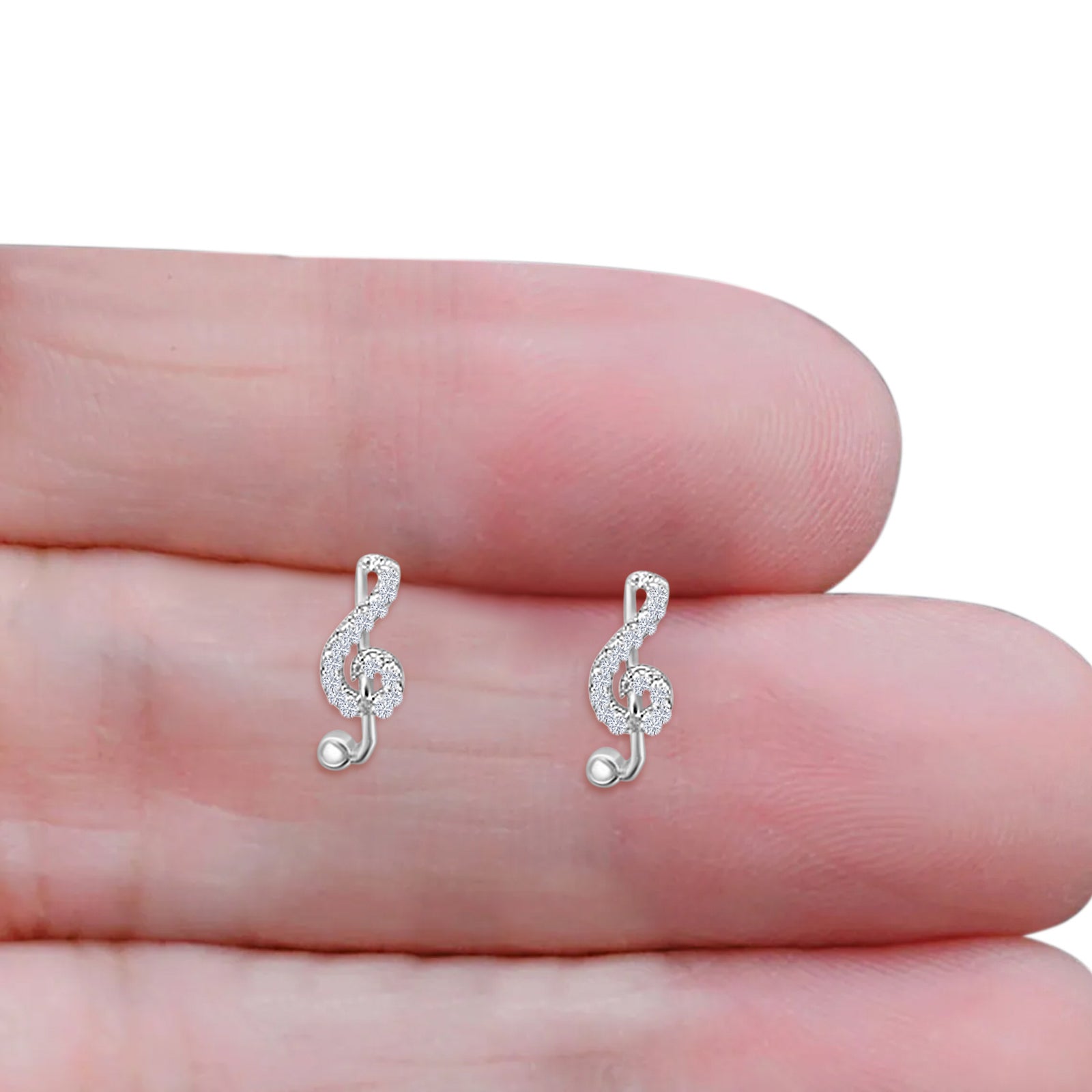 Music Note Stud Earrings