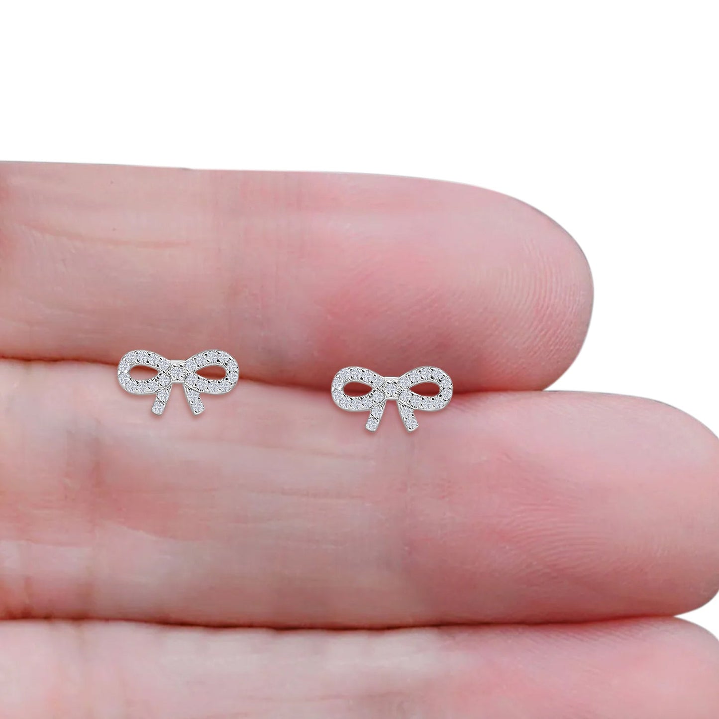 Ribbon Stud Earring