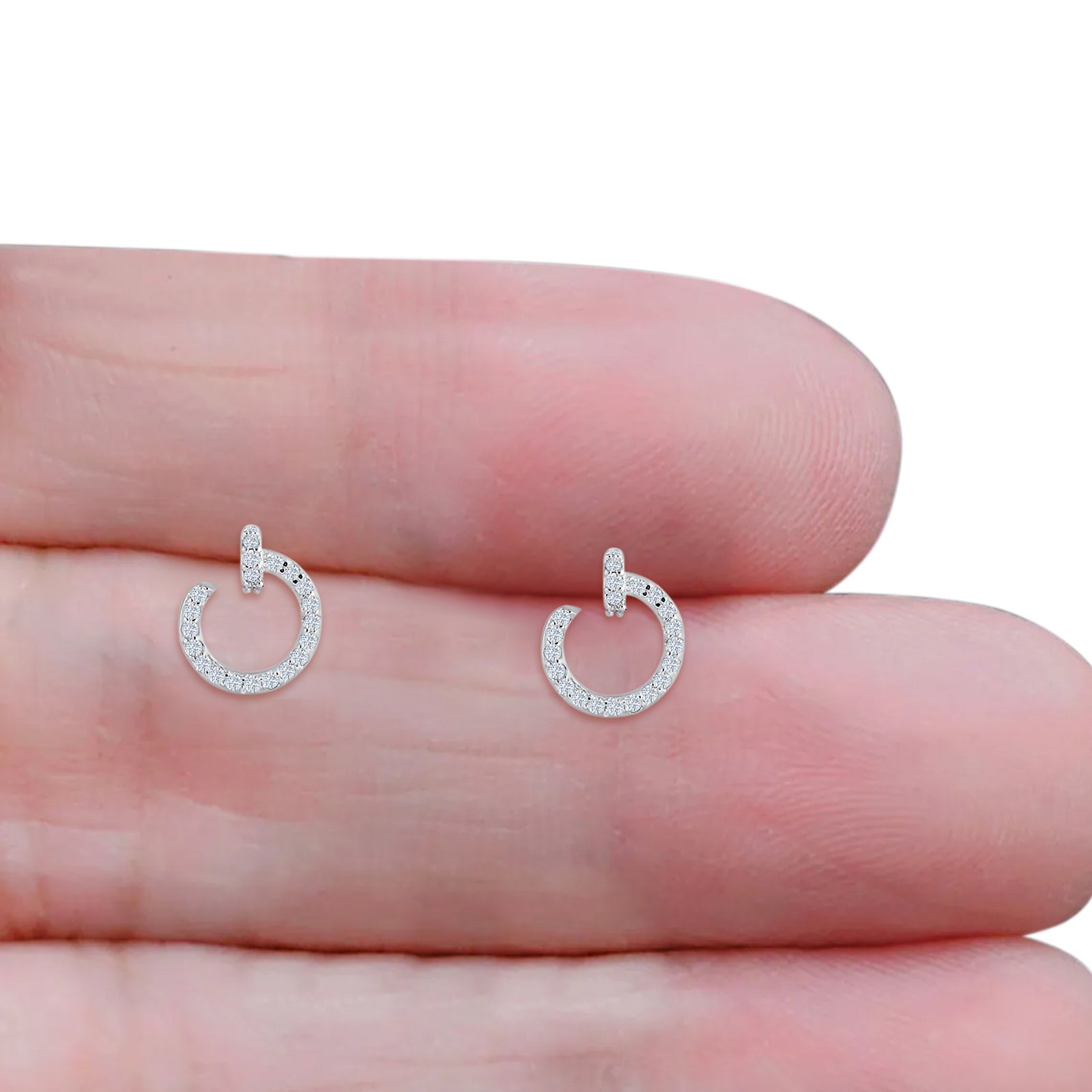 Half Circle Stud Earring