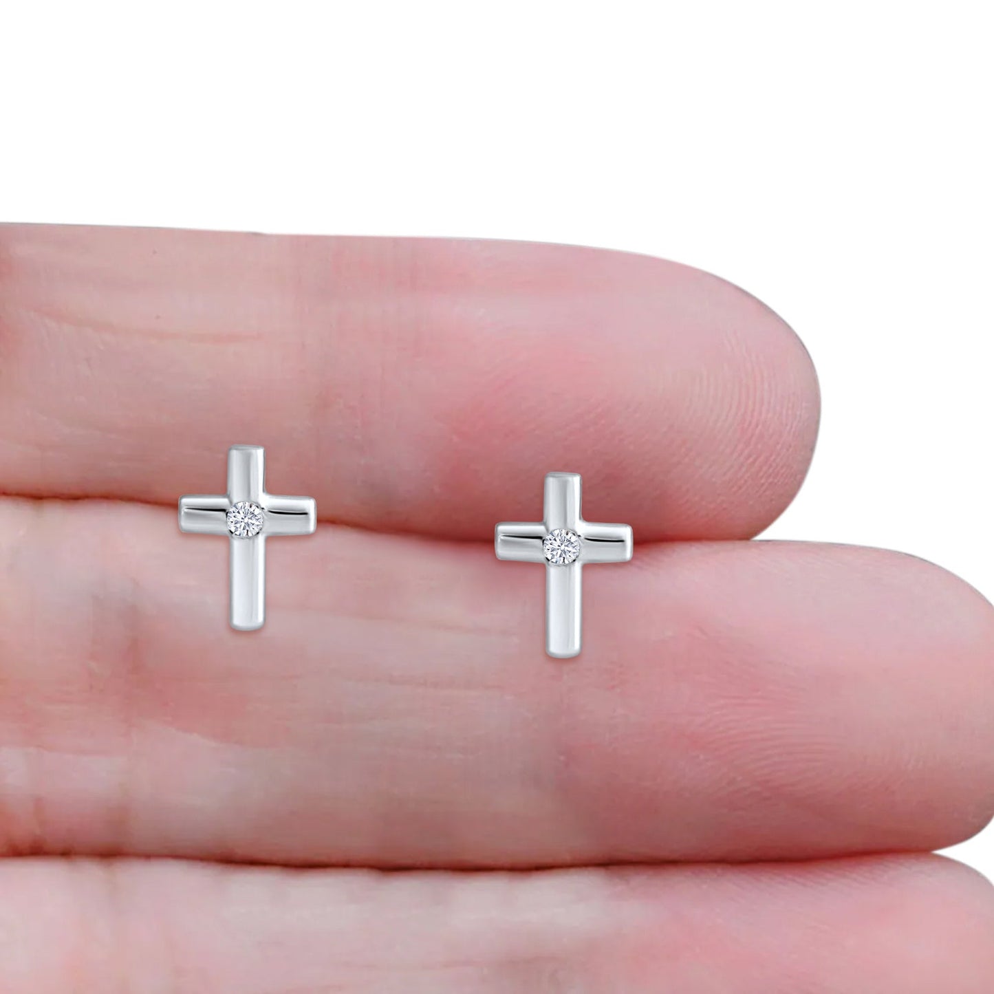 Cross Stud Earrings