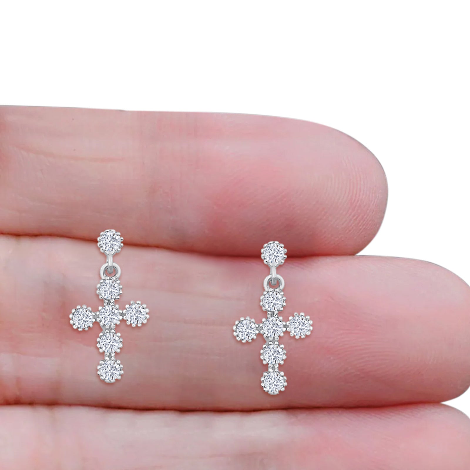 Charm Cross Stud Earring