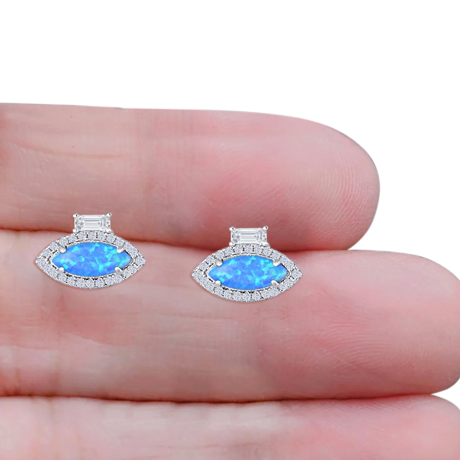 Evil Eye Stud Earrings