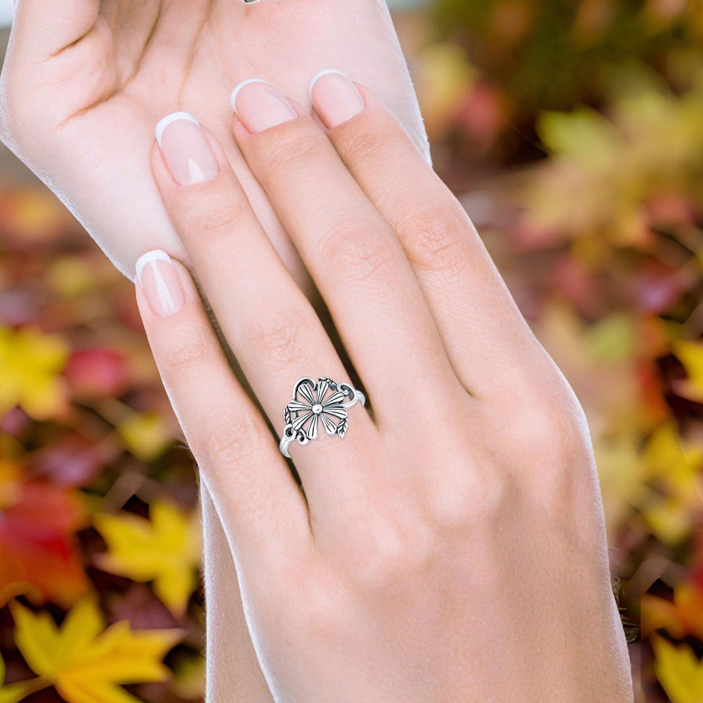 Flower Leaf Ring