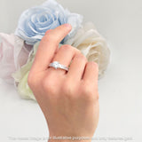 Round Classic Style Princess Cut Gold Ring
