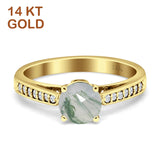 Round Vintage Style Gold Ring