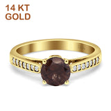 Round Vintage Style Gold Ring