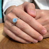 Round Halo Diamond Ring