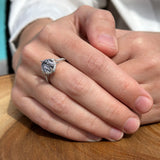 Round Halo Diamond Ring