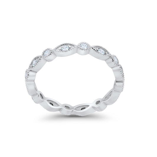 Eternity Stackable Wedding Marquise Simulated CZ