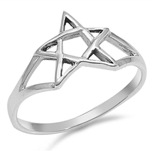 Star of David Jewish Star Plain Ring Split Shank