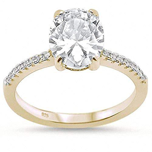 Halo Split Shank Wedding Ring Yellow Tone, Simulated Cubic Zirconia