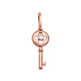 diamond key pendant