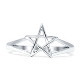 Celtic Pentagram Star Ring 14K Gold