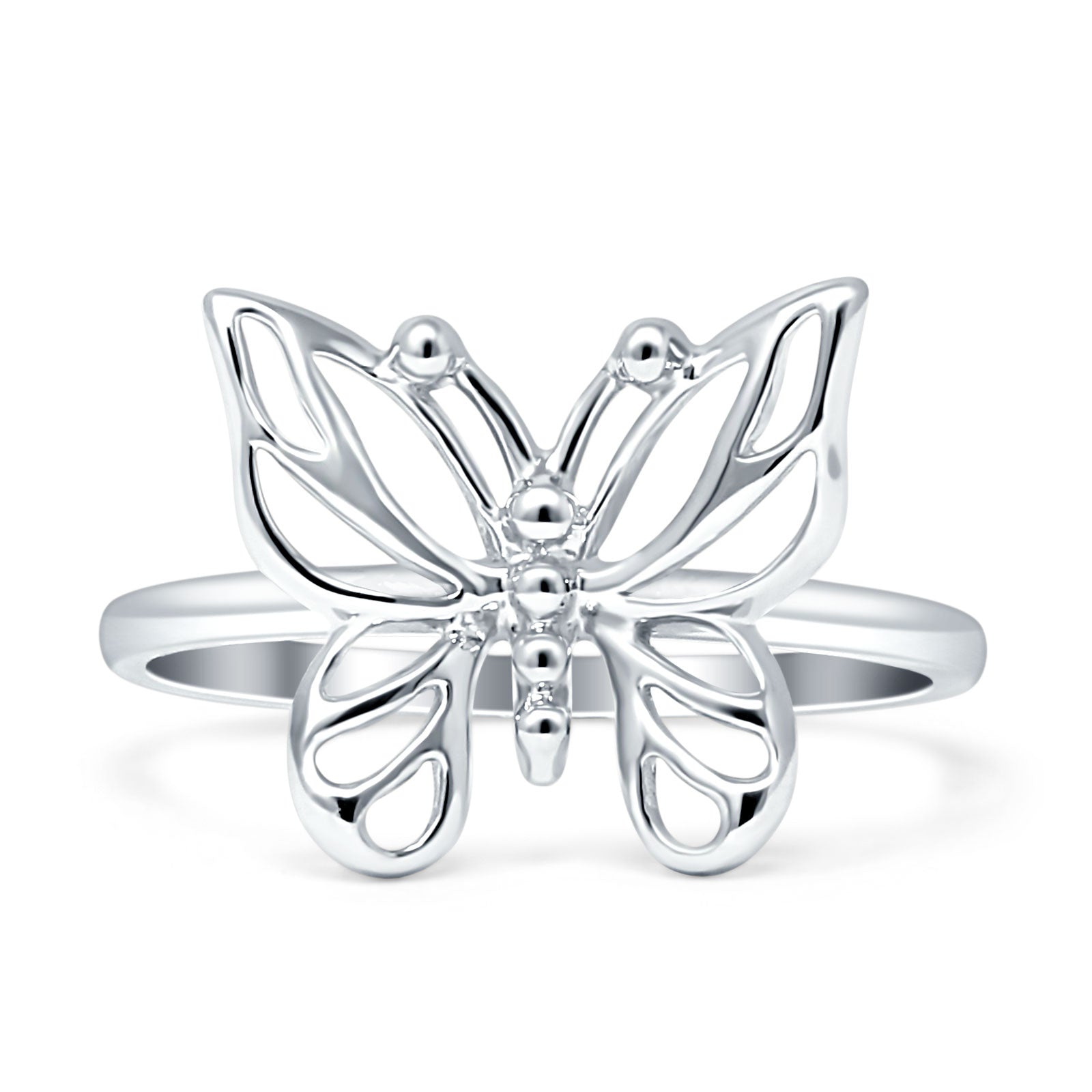 Butterfly Statement Thumb Ring 14K Gold