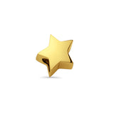14K Yellow Gold Star Slider for Mix&Match Pendant 10mmX10mm 1.3 grams