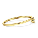 Diamant-Solitärring, rund, Statement, 14 K Gold, 0,10 ct