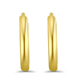 Runde Huggie-Ohrringe aus 14-karätigem Gelbgold – in 3 verschiedenen Größen erhältlich, das beste Geburtstagsgeschenk für Sie