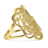 Filigraner Design-Schmetterlings-Modering aus 14-karätigem Gold