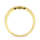 Celtic Cross Filigree Wedding Ring 14K Solid Gold