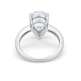 14K Gold Teardrop Pear Shape Bridal Wedding Engagement Ring Simulated CZ