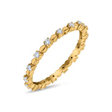 14K Gold 0.24ct Diamond 1.5mm Wedding Band Full Eternity Ring