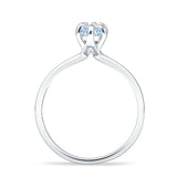 Marquise Solitaire Engagement Ring 5X10 Natural Aquamarine 925 Sterling Silver