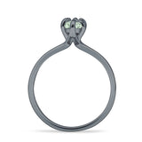Marquise Solitaire Engagement Ring 5X10 Natural Green Amethyst Prasiolite 925 Sterling Silver