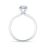 Marquise Solitaire Engagement Ring 6X12 Natural Moonstone 925 Sterling Silver