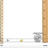 Sternschieber aus 14-karätigem Gelbgold für Mix&amp;Match-Anhänger, 10 mm x 10 mm, 1,3 Gramm