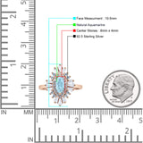 Art-Deco-Halo-Marquise-Verlobungsring mit natürlichem Aquamarin