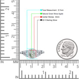 Halo Vintage-Stil CZ runder natürlicher grüner Moosachat-Verlobungsring