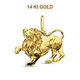 14K Yellow Gold Lion Pendant 20mmX20mm 1.2 grams