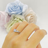 Budding Willow Solitaire Ring Round Natural Moonstone 925 Sterling Silver