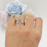 Marquise Filigree Floral Ring