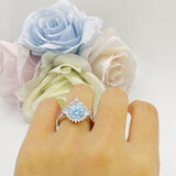 Two Piece Halo Bridal Ring