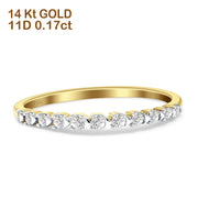Half Eternity Diamond Petite Ehering 14K Gold 0,17ct