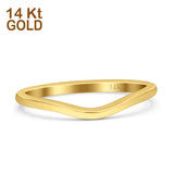 14K Gold Ladies Wedding Band Solid Engagement Ring