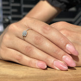 Cushion Cut Halo Diamond Ring
